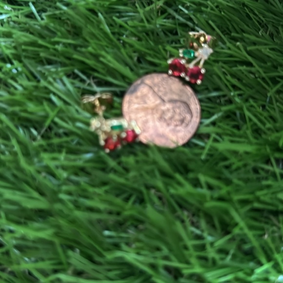 Gold Filled Cherry 🍒 earrings - Picture 4 of 4